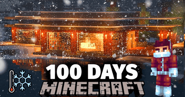 Only Expert Minecraft Players Would Survive 100 Days In The Minecraft Arctic, Would You?